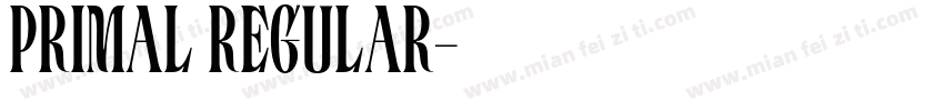 Primal Regular字体转换